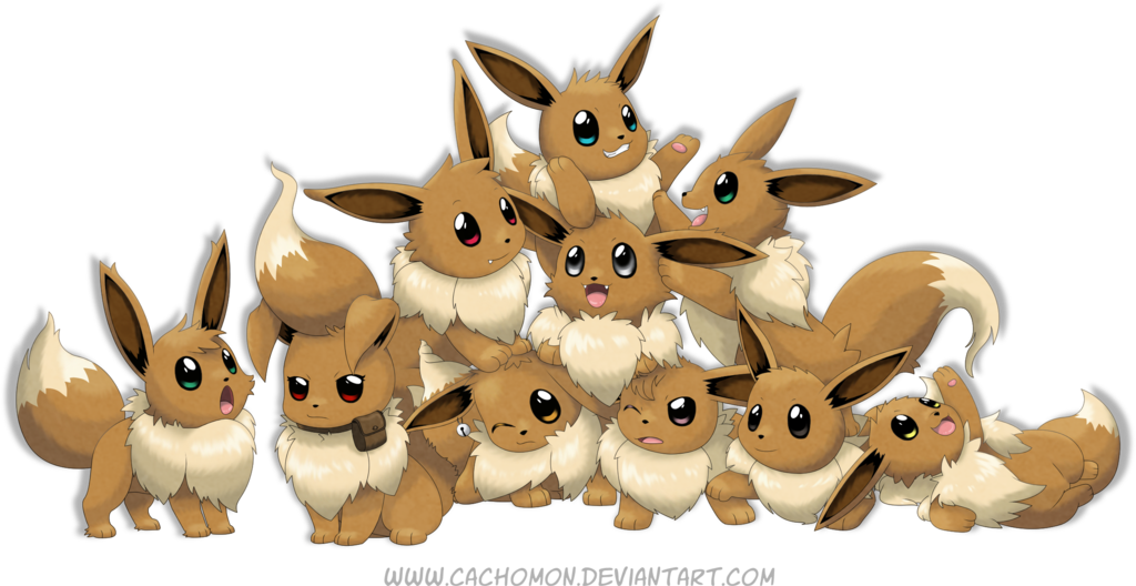Www - Cachomon - Deviantart - Com Pokémon Go Pokémon - Eevee Pokemon (1024x528), Png Download