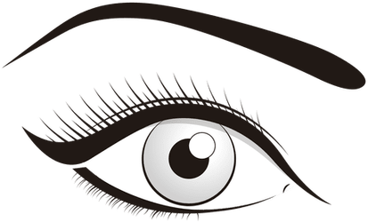 Transparent Library Cartoon Images Of Eyelashes Full - Eyelash (450x300), Png Download