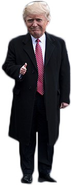 Persontiny Trump - Standing (1000x666), Png Download