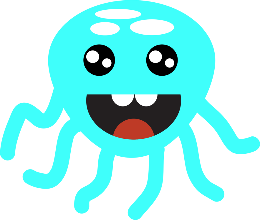 Octopus Smiley Emoticon Art Forms In Nature Drawing - Clip Art (883x750), Png Download