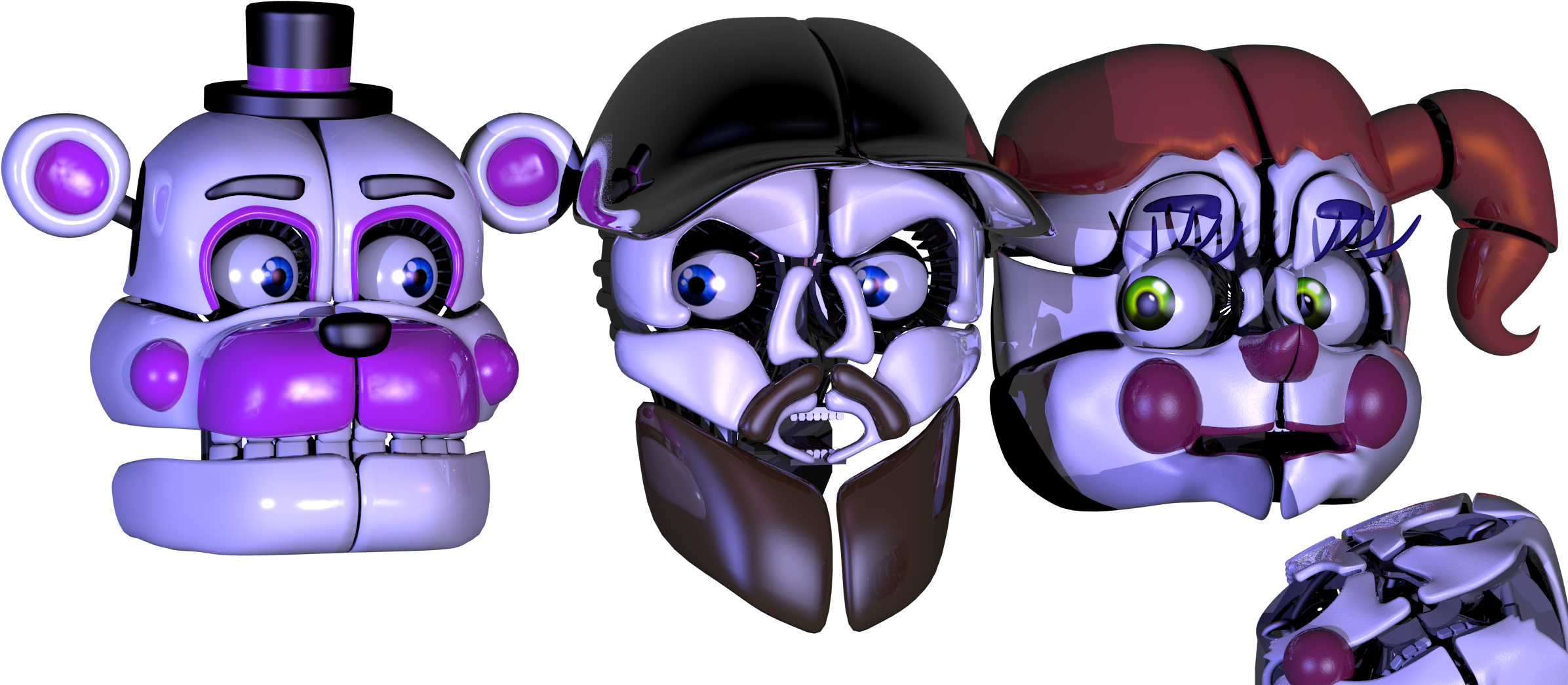 Modelsomeone Told Me To Model Funtime Keemstar, So - Fnaf Keemstar (2418x1080), Png Download