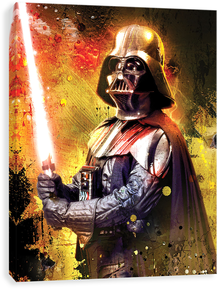 Vader Brushstrokes - Star Wars Print, Darth Vader (1280x1280), Png Download