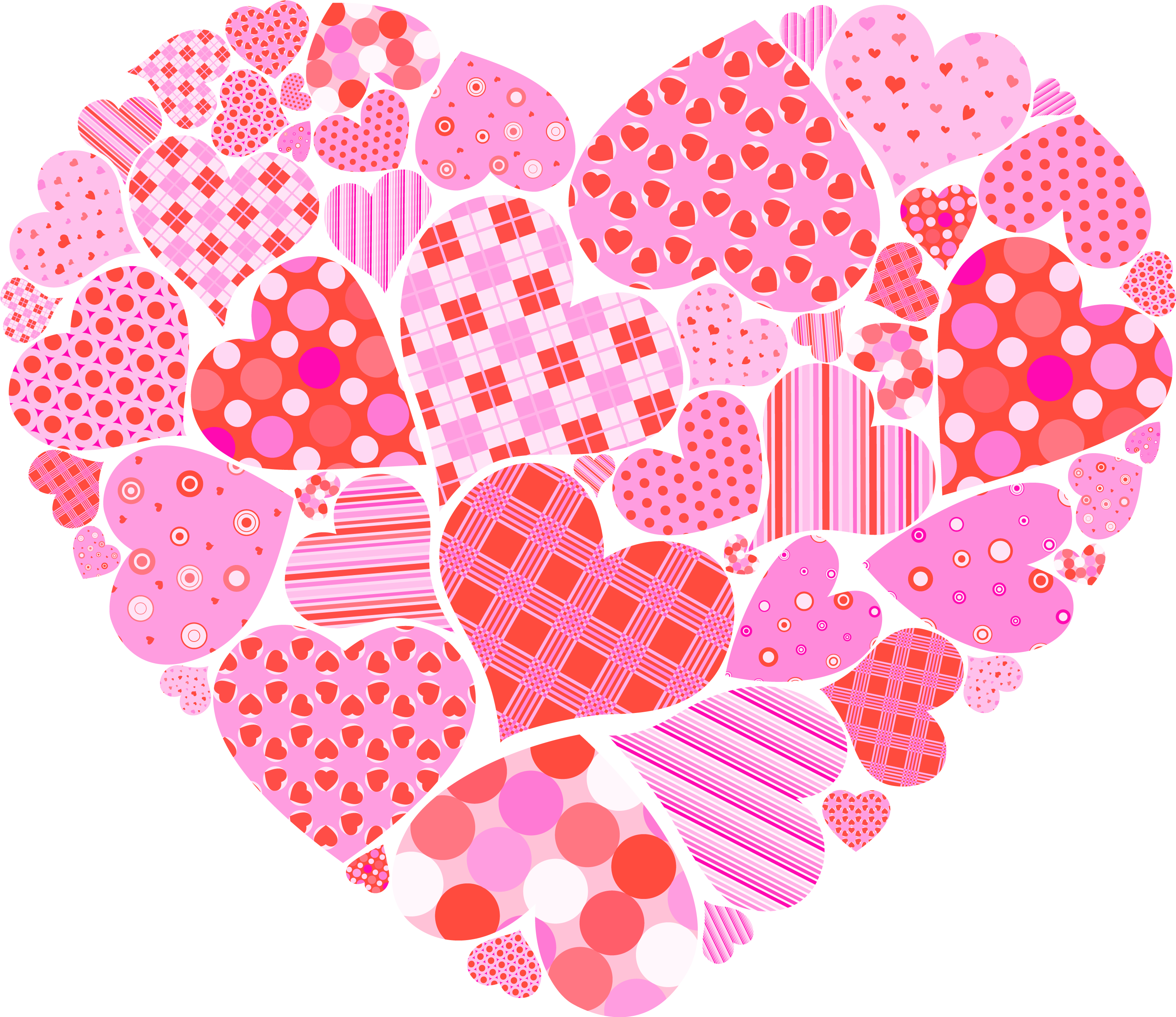 Clip Art Freeuse Valentines Day Of Hearts Png Picture - Valentines Day Heart Clipart (3132x2706), Png Download