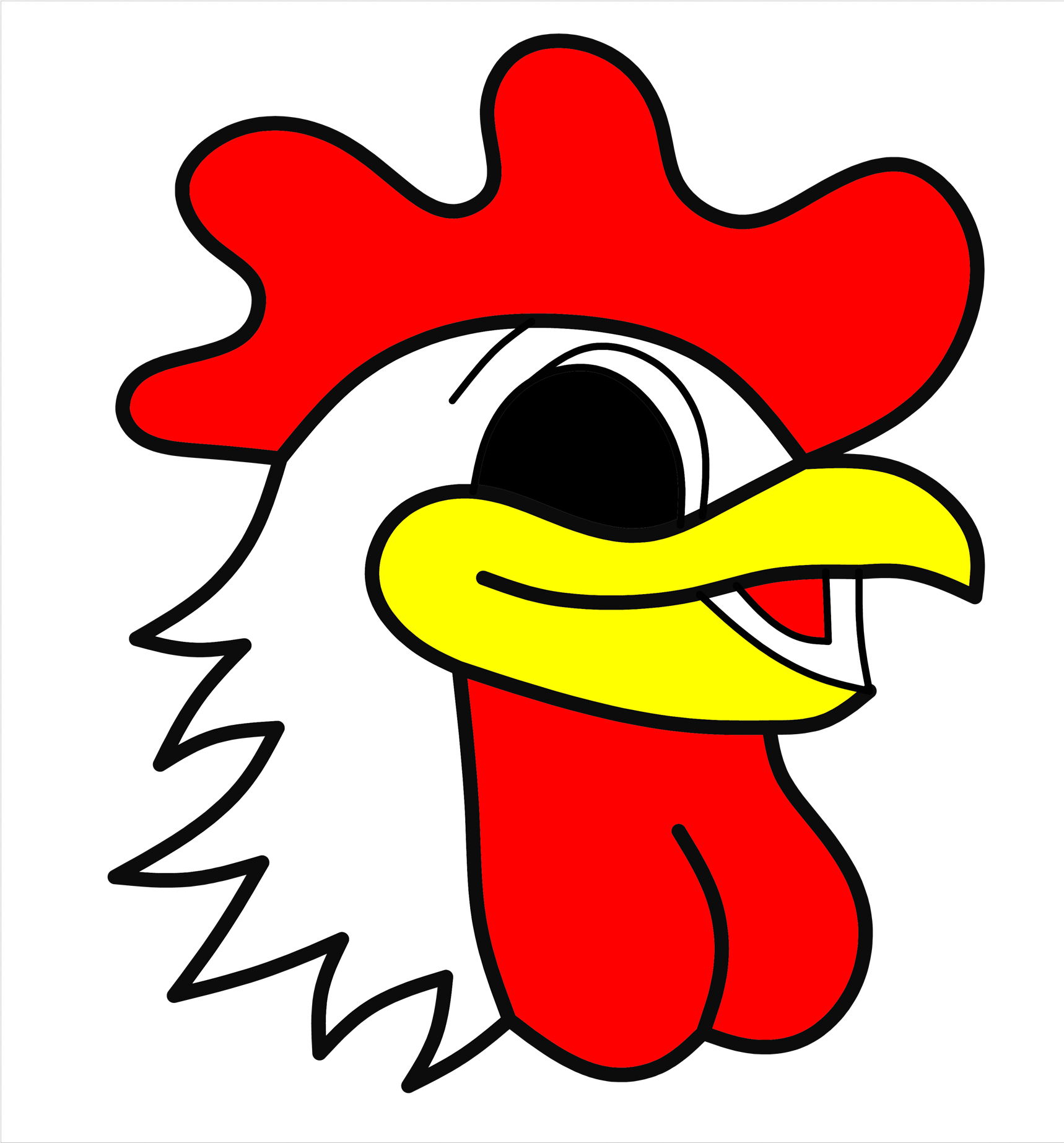 File - Friedchickenlogo - Chicken (1764x2090), Png Download