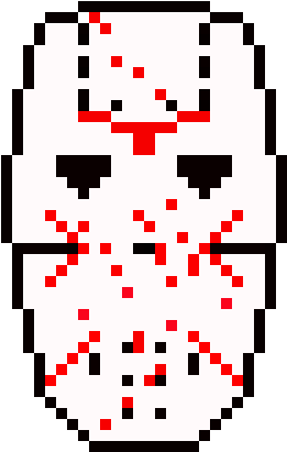 Jason Mask Done - Computermaus Hand (300x430), Png Download