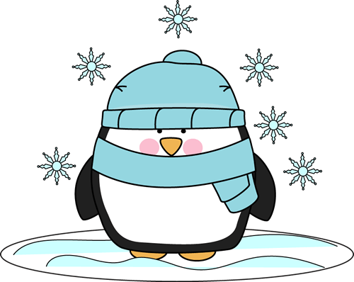 Snow - Polar Bear And Penguin Clipart (500x398), Png Download