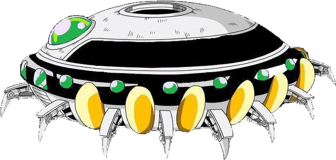 Chill's-spaceship - Dragon Ball Spaceship Png (730x1095), Png Download