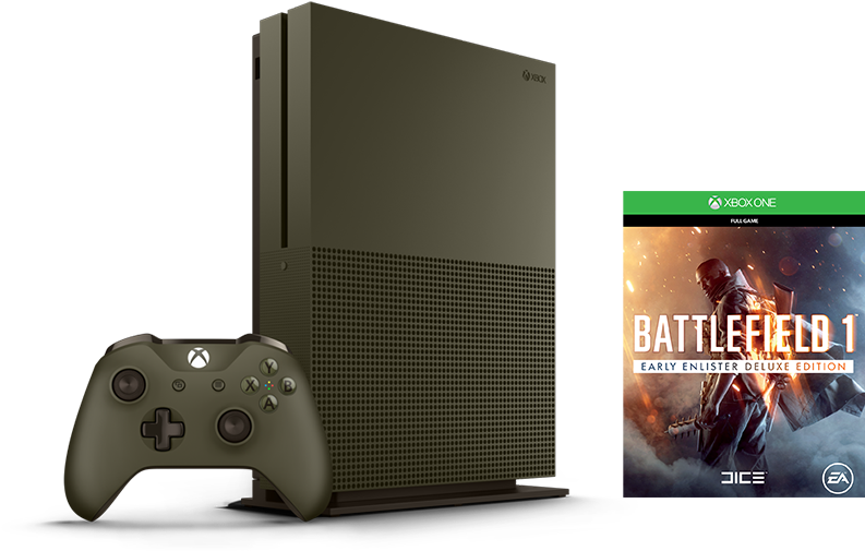 Xbox One S Battlefield 1 (988x556), Png Download