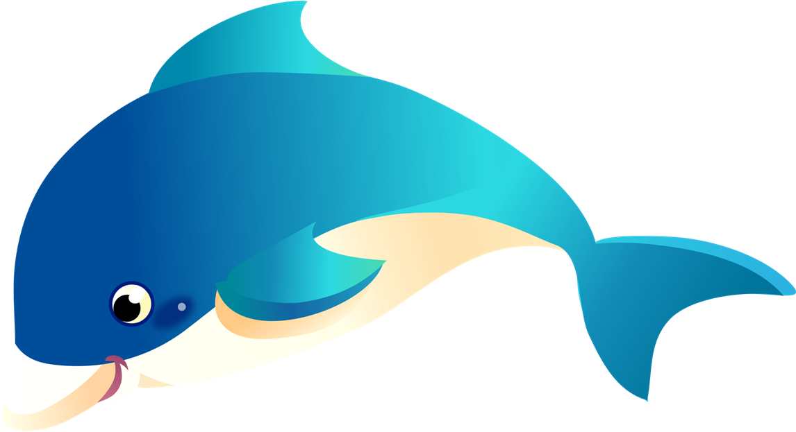 Dolphin Clip Art - Dolphin In Cartoon (1200x649), Png Download