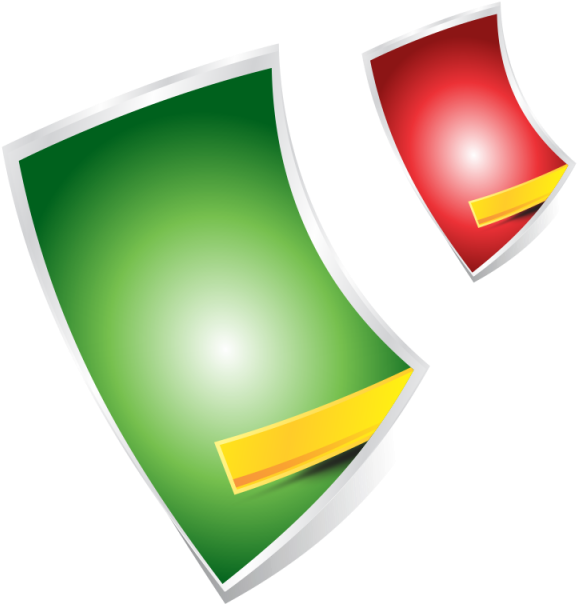 Red Green Shape With Ribbon, Shape, Tutorial, Css Ribbon - Ribbon Shapes (640x640), Png Download