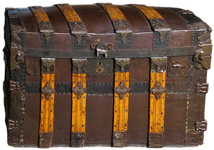 Chest, Box, Luggage, Go Away, Travel - Chest (481x340), Png Download
