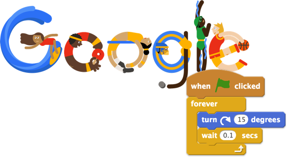 Check It Out At - Google Logo Hour Of Code (577x315), Png Download