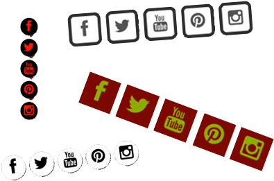 Social Media Icons Widget - Marketing (450x400), Png Download