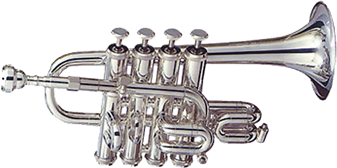 Getzen 3916 Piccolo Trumpet Getzen 940 Piccolo Trumpet - Getzen 940 Eterna Series Bb/a Piccolo Trumpet Silver (500x279), Png Download