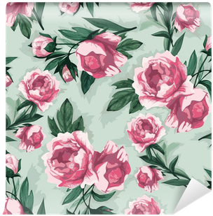 Seamless Floral Pattern With Of Pink Roses, Watercolor - Pineapple Clothing Women's Betty Set Size: M (400x400), Png Download