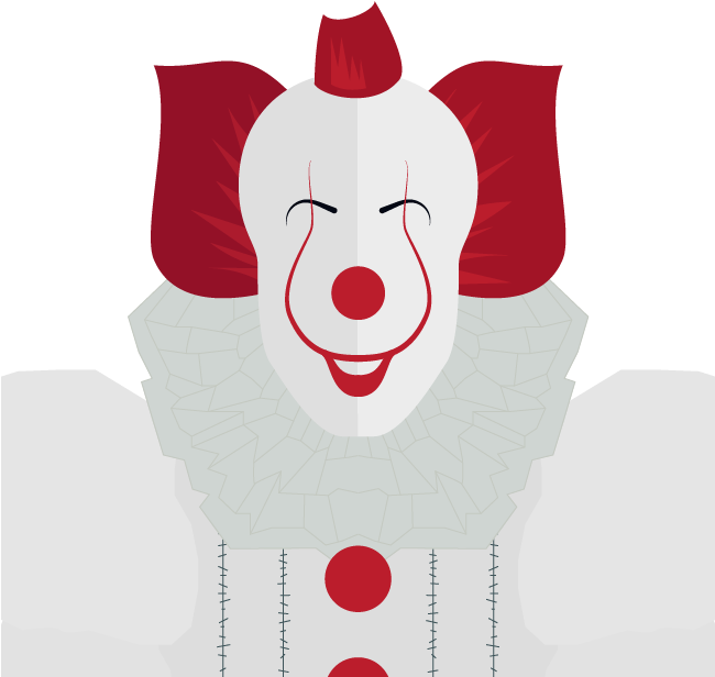 Pennywise - Cartoon (649x649), Png Download