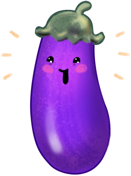 Say It With Eggplants Is The Sticker Pack That Turns - Eggplant (500x375), Png Download
