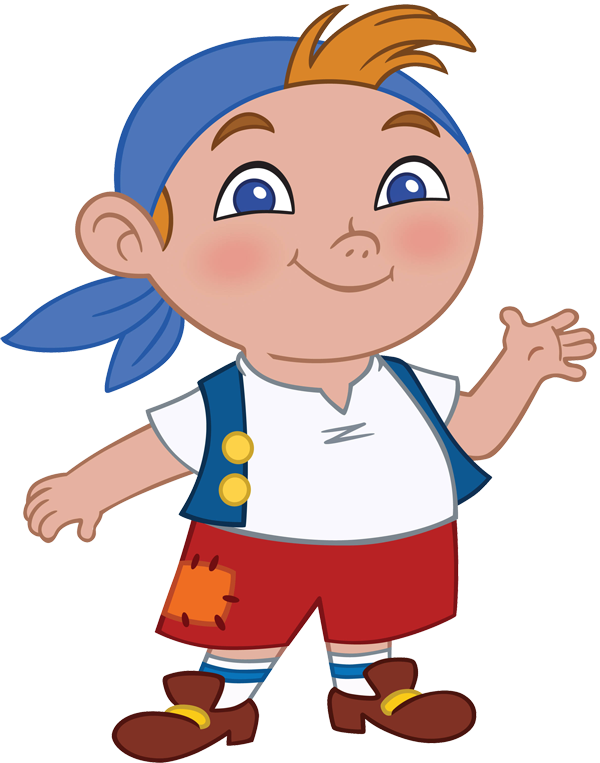 Jake And The Neverland Pirate Clipart Black And White - Jake And The Neverland Pirates Characters (600x763), Png Download