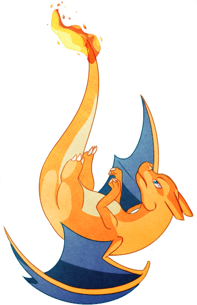 Have A Falling Char On Your Dash Uwu - Charizard (395x625), Png Download