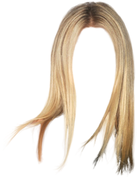 Blonde Straight Hair Png - Straight Blonde Hair Png (400x489), Png Download