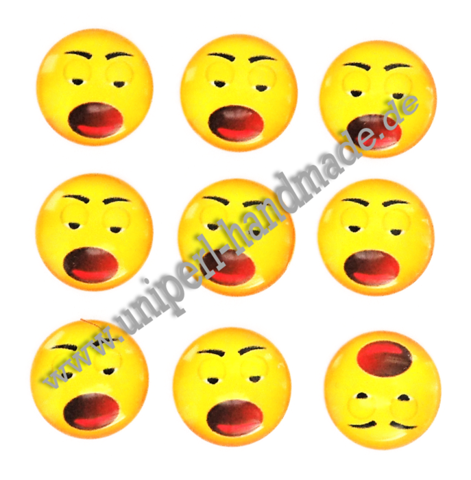 Emoji Cabochon, 14 Mm, Surprised Face - Smiley (999x750), Png Download