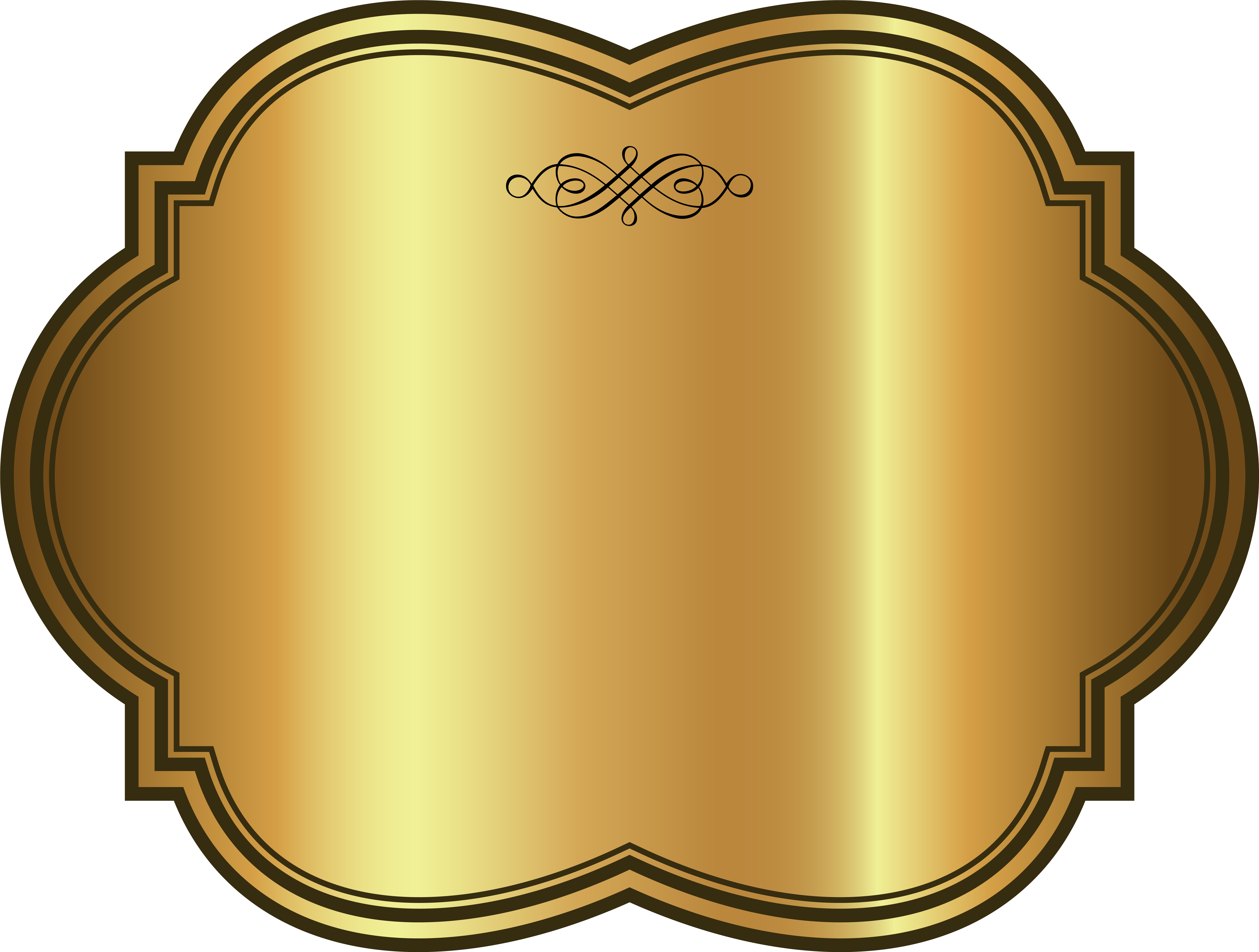 Download - Gold Banner Png Transparent (600x454), Png Download