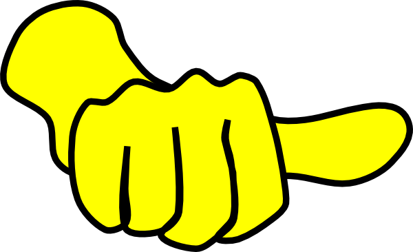 Codes For Insertion - Sideways Thumb (600x366), Png Download