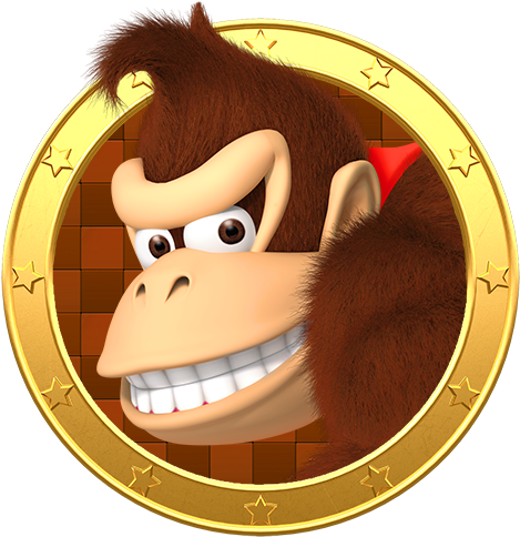 Donkey Kong - Mario Party Top 100 Donkey Kong (500x500), Png Download