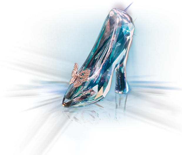 Cinderella Glass Slipper Png (619x527), Png Download