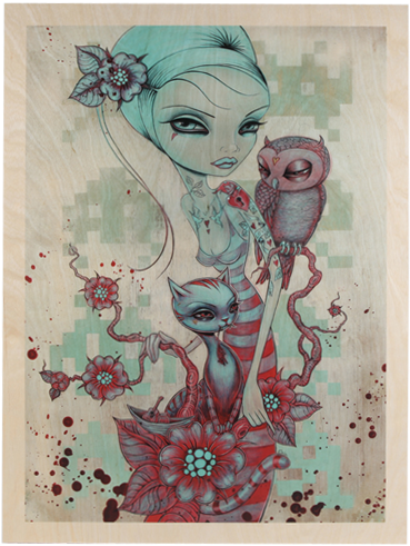 Koopman Pussy Gives A Hoot - East Urban Home Gives A Hoot Painting Print On Wrapped (510x510), Png Download
