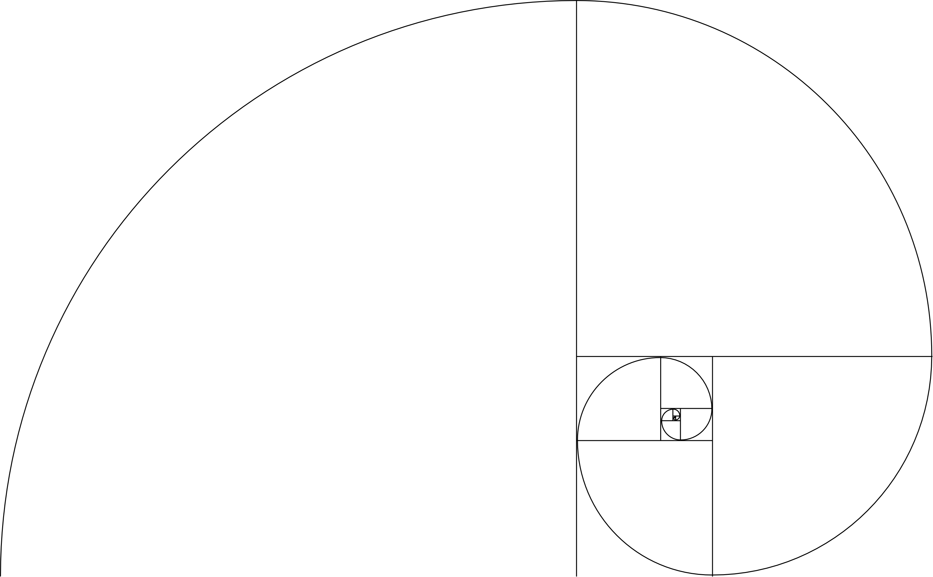 Golden Ratio Template - Sucesión De Fibonacci Png (3000x1856), Png Download