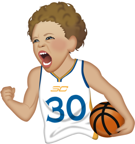 Riley Curry, Stephen Curry - Stephen Curry Cartoon Transparent (480x524), Png Download