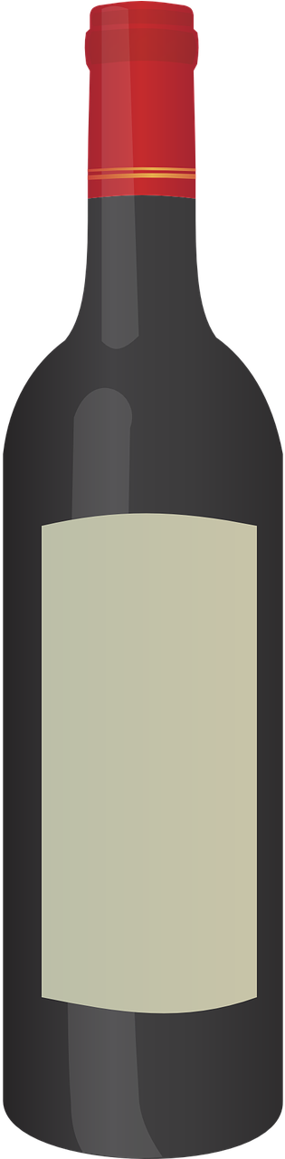 28 Collection Of Free Wine Clipart Images - Red Wine Bottle Clip Art (640x1280), Png Download
