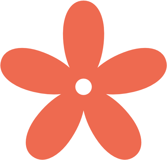 Clipart Info - Red Flower Clip Art (555x550), Png Download