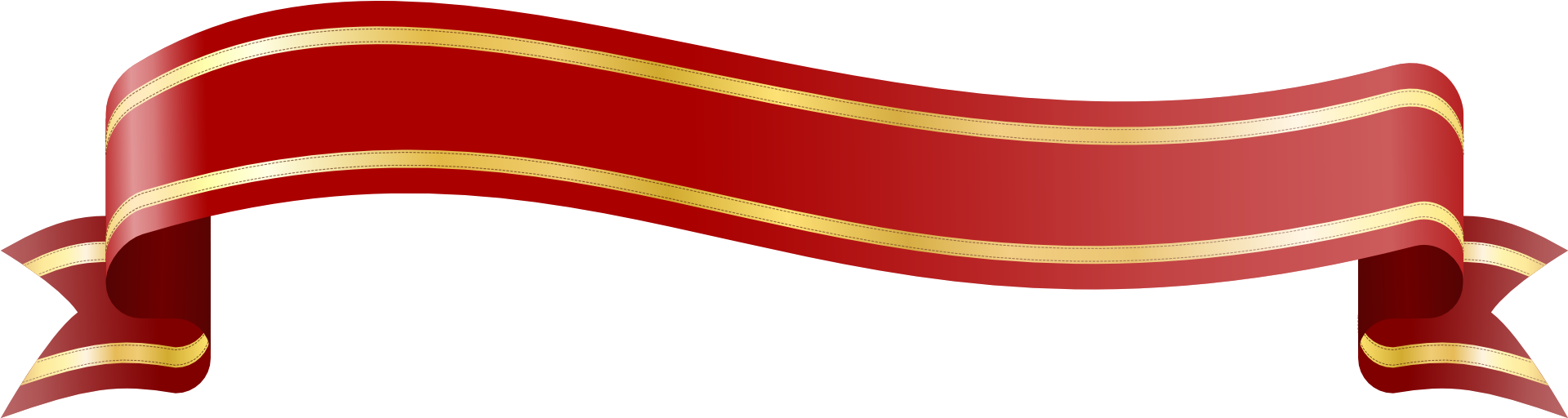 Christmas Ribbon Png (1969x561), Png Download