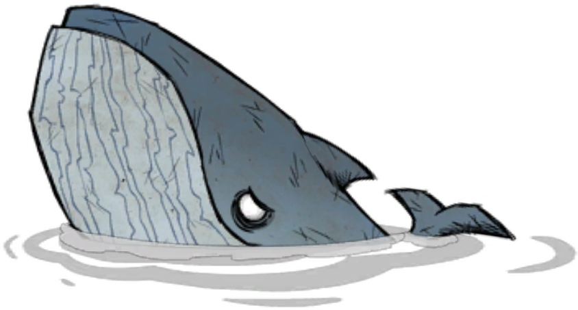 Blue Whale - Dead Whale Clip Art (844x453), Png Download