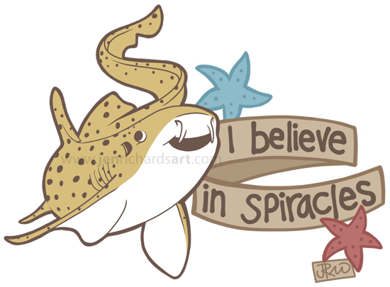 Elasmobranch Clipart Watercolor - Jen Richards (550x405), Png Download