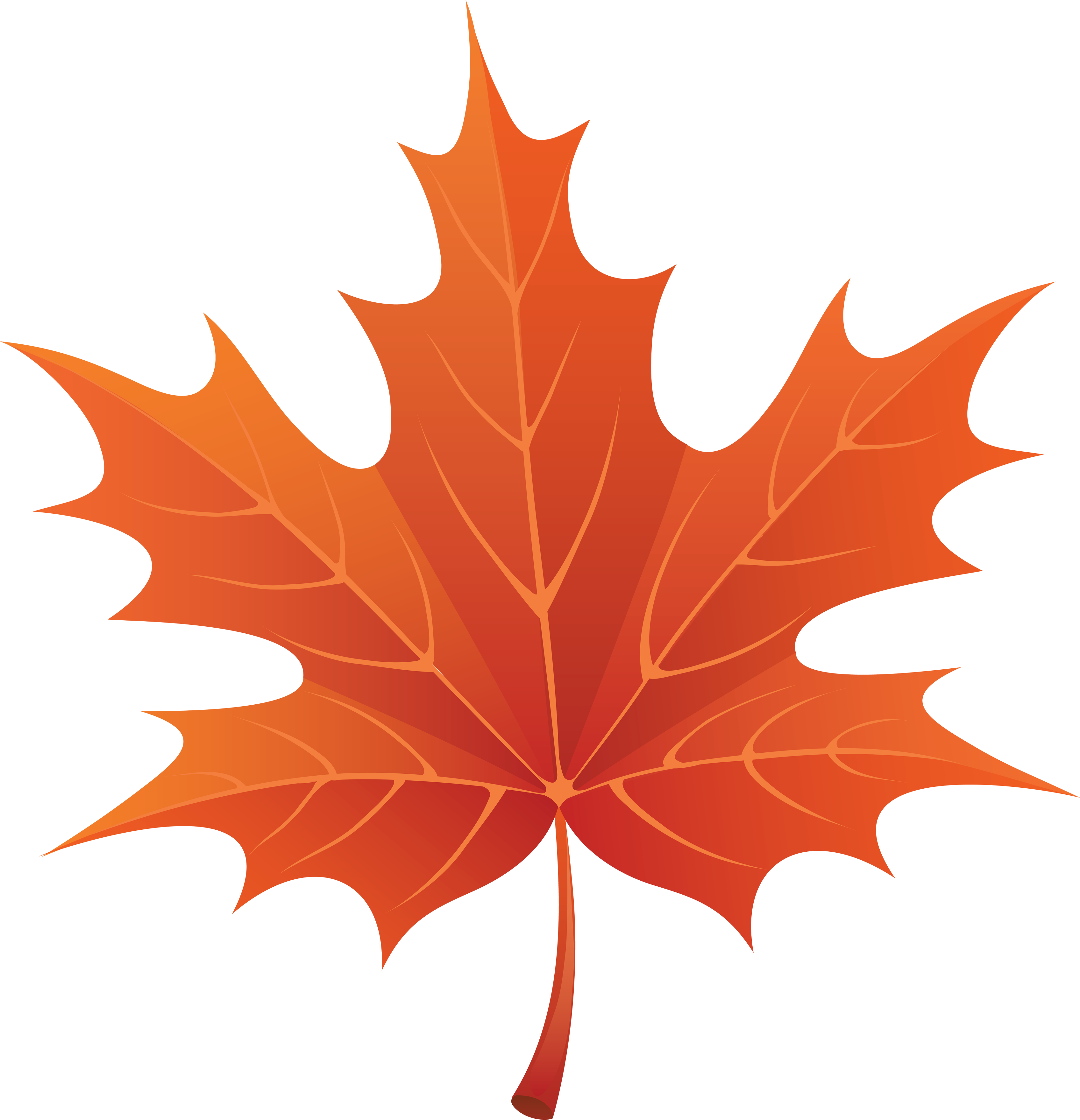 Foliage Clipart Fall Leaves - Leaf Clipart (3392x3519), Png Download