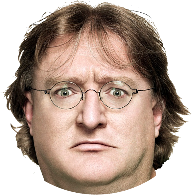 - Png - Gabe Newell (655x663), Png Download