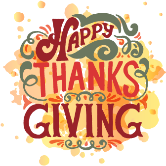 Happy Thanksgiving Png (351x351), Png Download