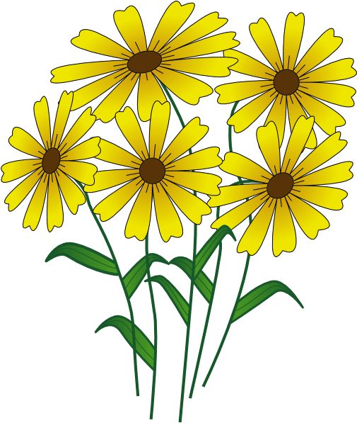 Flowers Clip Art - August Flowers Clip Art (504x597), Png Download