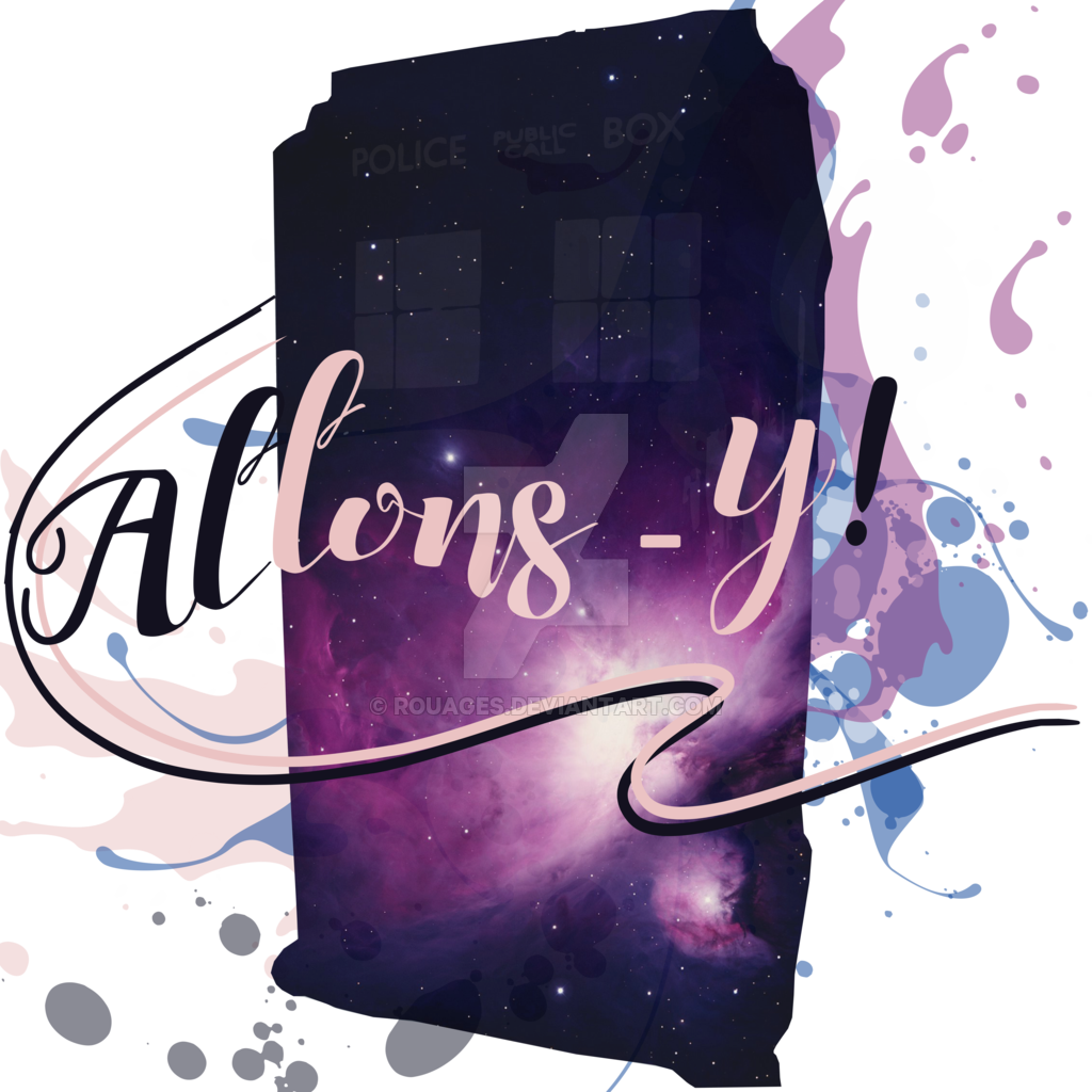 Tardis Allons Y By Rouages-d9joj05 - Allons Y In Transparent (1024x1024), Png Download