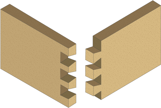 Dovetail Joint - Dovetail Wood Joints Png (842x595), Png Download