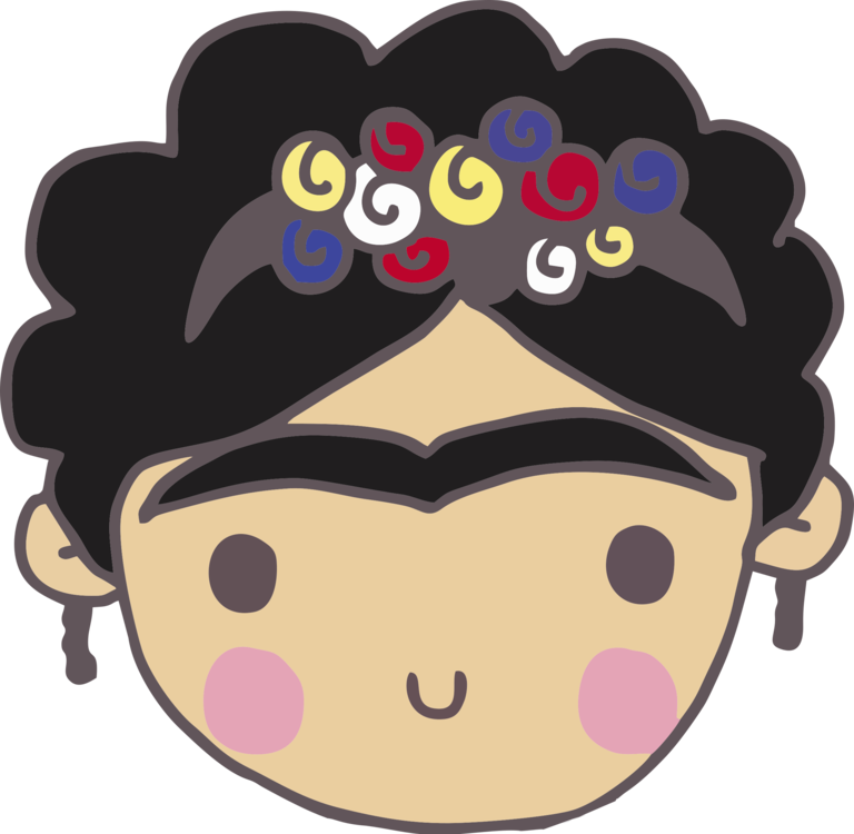 Drawing Caricature Painting Cartoon Mexico - Dibujos De Frida Kahlo Facil (768x750), Png Download