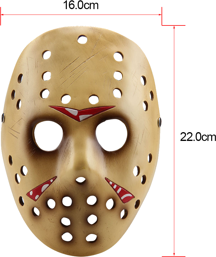 Jason Voorhees Resin Hockey Mask - Venerdì 13 Maschera Jason (1024x1024), Png Download