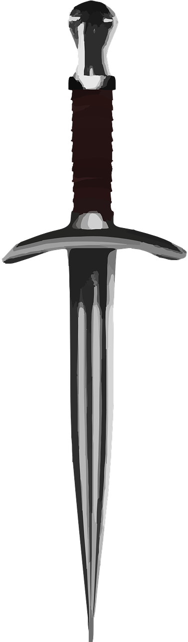 Violence In Joshua - Draw A Sword Pointing Down (640x1280), Png Download