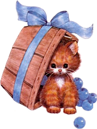Kitten Under Tub - Drawing (338x480), Png Download