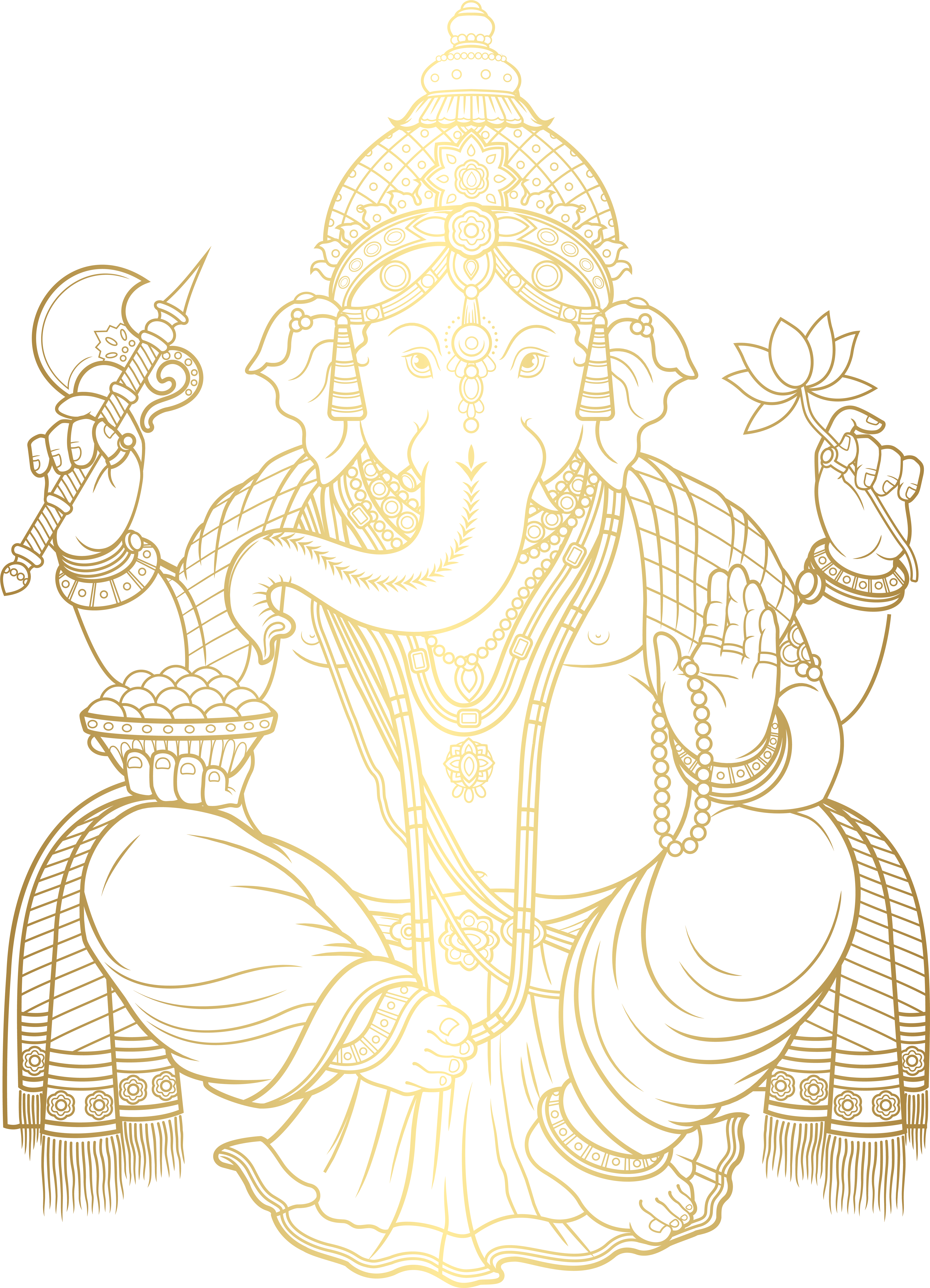 Ganesh Head Clipart Png (5802x8000), Png Download
