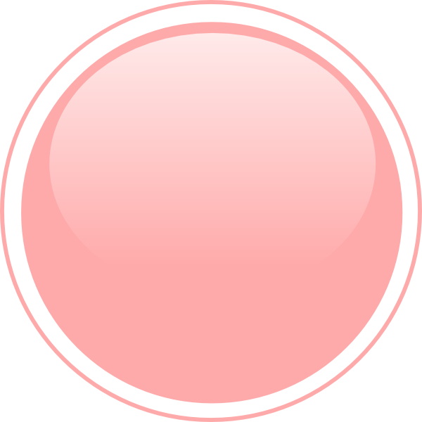 Peach Clipart Circle - Pink Button Icon Png (600x600), Png Download