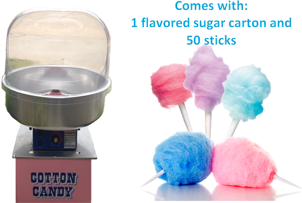 Cotton Candy Machine - New Clevr Commercial Cotton Candy Machine Carnival (1049x756), Png Download